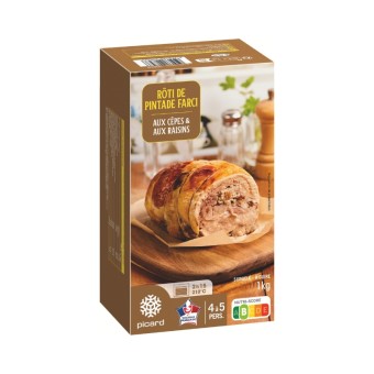Rôti de pintade farci,...