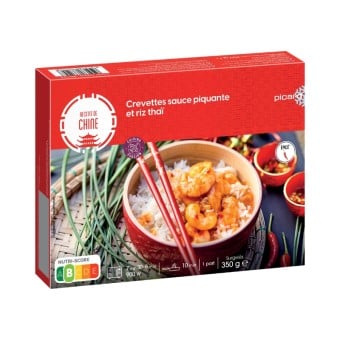 Crevettes sauce piquante et...