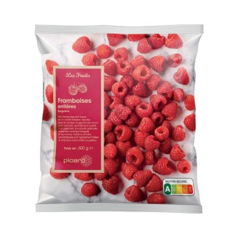 Framboises entières