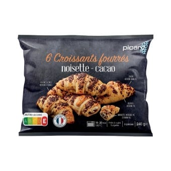 6 mini-croissants fourrés