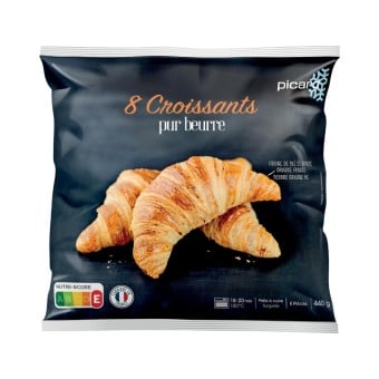 8 croissants pur beurre