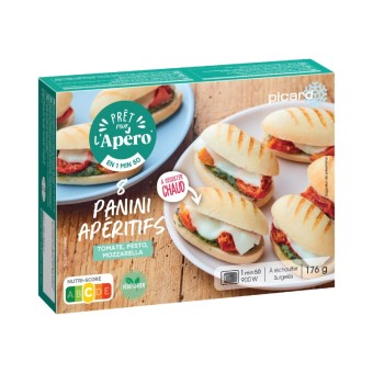 8 paninis apéritifs, pesto,...