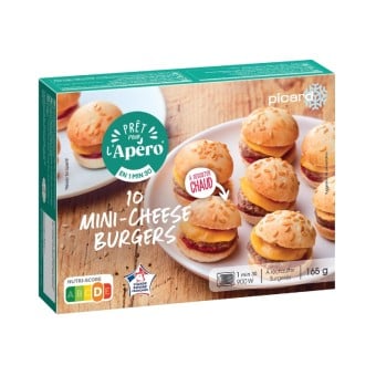 10 mini cheeseburgers