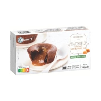 2 moelleux chocolat caramel...