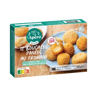 12 bouchées panées au fromage