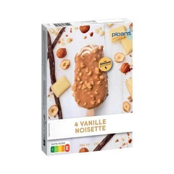 4 bâtonnets vanille noisette