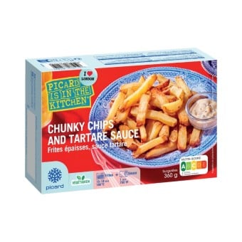chunky chips and tartare sauce