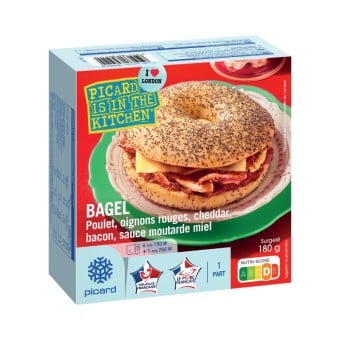 bagel poulet, oignons...
