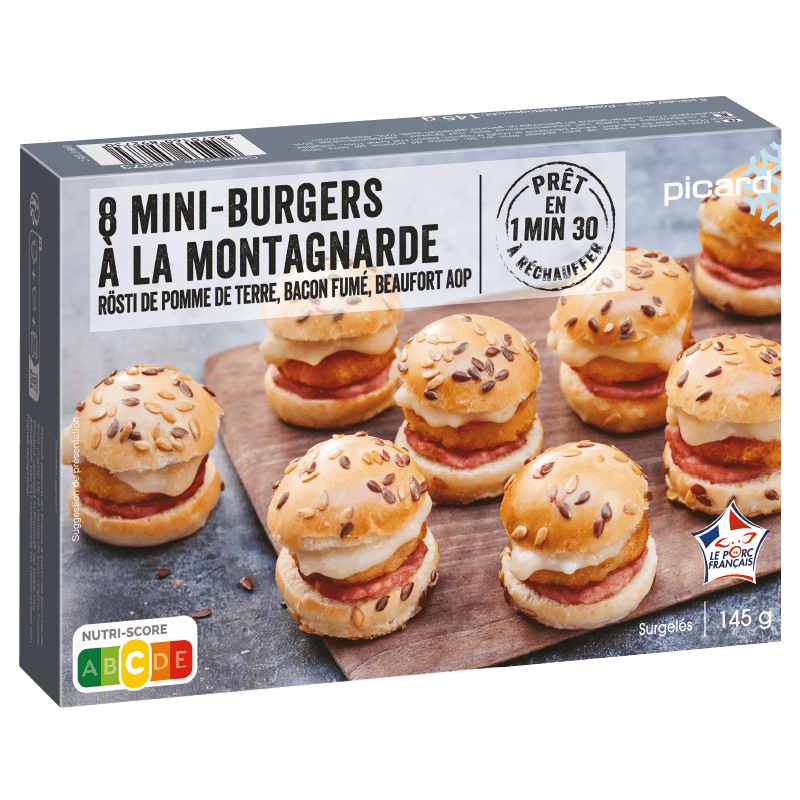 8 mini-burgers à la montagnarde